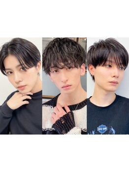 メンズカットはもちろんニュアンスパーマ/フェザーパーマなど最適なメンズstyleをご提案*（韓国/学割U24）