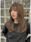 原宿ミルクティーベージュケアブリーチレイヤーカット