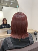 アトレ 梅田店(attrait)&nbsp;ブリーチなしの赤髪