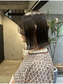 ボブ/結べるボブ/カット/透明感オリーブカラー/髪質改善