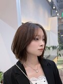 大人可愛いくびれボブレイヤーボブ大人ボブ韓国風ボブ小顔前髪