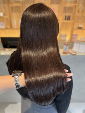 アイノアシェール 西宮(AInoa Cher) 【極上の髪質改善】プレミアムカラーエステ/艶髪/深みブラウン