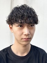 テンション(tension)&nbsp;メンズマッシュパーマ波巻ツイストスパイラルパーマ札幌大通