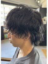 ウェイビー 桜木町店(WAVY)&nbsp;【WAVY】メンズウルフ×ニュアンススパイラルパーマ