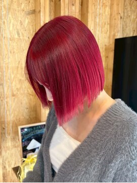 アフターニュース 新潟(afternews) ボブ/カシスピンク/ブリーチ/ダブルカラー/駅南/新潟