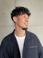 ブロック ジャポン(bloc japon) ランダムパーマ メンズパーマ 刈り上げショート/池田佑輔