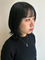 ベルフェミンキルン(Belle femin kilun) 暗髪 艶髪 髪質改善 ウルフカット 外ハネ ショートウルフ クール