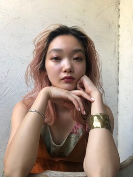 リアン(Lien) Lien☆シアーピンク×デザインカラー×ラフニュアンス