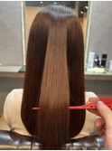 ツヤ髪ロング×アッシュベージュ×髪質改善トリートメント