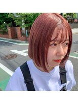 アリー 原宿 表参道(ALLY)&nbsp;【ALLY 濱田】ピンクベージュ/ハイトーンピンク×ミニボブ