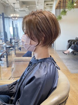 バンプ ギンザ(BUMP GINZA) 《30代40代》白髪ぼかしハイライト×前下がりボブ【イケダ】