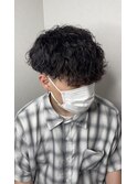前下がりマッシュ/波巻きスパイラル