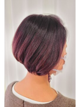 サクララ(Sakura la) グラデーション×白髪染め×ピンクパープル