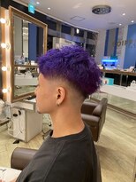 コワファースト 大分(COIFF1RST) フェードカット&パープルカラー!