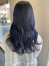 ミルヘアデザイン(mil hair design) ダブルカラーブルーアッシュグレージュカラーレイヤーカット