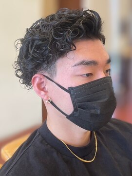 スカイ 亀戸店 (sky) ハイライト/マッシュパーマ/アッシュブラック<理容室>[亀戸]