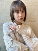 ボブ/ミニボブ/切りっぱなし/前髪/顔周りカット/銀座一丁目