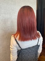 ヘアーワークス ボナ(HAIR WORKS bona.)&nbsp;サラ艶カラー 髪質改善トリートメント 外ハネ切りっぱなしボブ