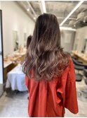 大人上品！白髪ぼかしエアータッチバレイヤージュ