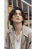 ミディアムパーマ、メンズ、スパイラルパーマ