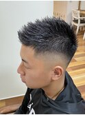 フェードカット［メンズ/マッシュ/ツイストパーマ/眉毛］
