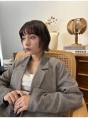 顔まわりレイヤーボブ