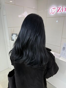 ジーナ 札幌(Zina) 髪質改善＊ゆるふわウェーブ＊ブルーブラック＊美髪【Zina札幌】