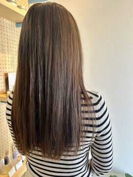 ブランシェ(Branche) カットカラー(頭皮ケア)コース　ロング×アッシュグレージュ