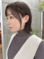 美容室 ビ フェスカ(B FESCA) 切りっぱなしボブ/30代40代20代/外ハネボブ/グレージュ