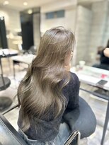 アクション 心斎橋店(ACTION)&nbsp;20代30代レイヤーカット　オリーブグレージュ　韓国ヘア