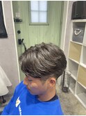 滋賀/南草津/メンズ美容室/波巻きツイストスパイラルパーマ