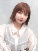 【La fith】ストレートボブ×チェリーブラウン