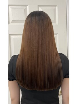 サロンドノア(Salon de NoA) ロングヘア×縮毛矯正