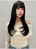 レイヤー/ネビージュ/韓国ヘア/イメチェン/縮毛矯正/中野/