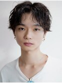 ［salonLyla］センターパート無造作グランジフェザー