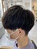 メンズカット+眉毛カット¥5170#宇都宮#戸祭#ツーブロック#センターパート