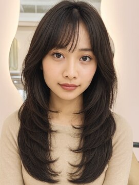 アンベル(ANBEL) 小顔/オリーブグレー/ココアベージュ/黒髪/暗めカラー/髪質改善