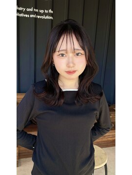 コルバース(COL BIRTH) 大人かわいい/ミディアムレイヤー/ボルドーブラウン/艶髪カラー