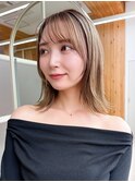 顔周りカットで小顔◎肩つく外ハネボブ【浦和】