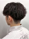 波巻きパーマ メンズパーマ ツーブロックマッシュ 20代