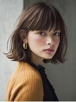 ダル 渋谷/表参道(DAL.) ワイドバング/トレンドボブ/暗髪透明感/前髪あり