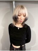 ベリーショート ハンサムショートヘアカラーレイヤーボブウルフ