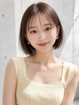ノア 三宮店(NOA)&nbsp;【NOA】ミニボブ｜韓国風コンパクトボブ×艶ブラウン