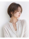 ハンサムショート×丸みシルエット｜大人ショート