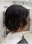 刈り上げショートパーマ女子メンズライクボーイッシュショート
