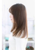 ミック ヘアアンドビューティー 大山店(miq  Hair&Beauty) ツヤをまとった…愛され万能ストレートセミディ