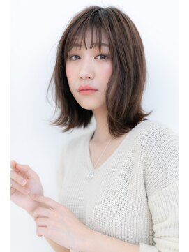 モッズヘア 上尾西口店(mod's hair) シースルーバングのルーズな小顔外ハネボブZ上尾20代30代40代