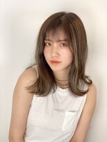 フラム ヘアデザイナーズ(FuLAM Hair designers*) 小顔ハイライトセミロング20代に人気抜け感カラー