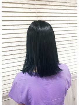 ビーチ ヘア メイク 綱島店(BEACH hair make) エドル/青みのグレー/アースカラー/うる艶髪/艶感