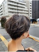 マッシュ/ショートヘア/ハイライト/ベージュ【池袋/池袋東口】